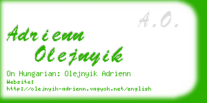 adrienn olejnyik business card